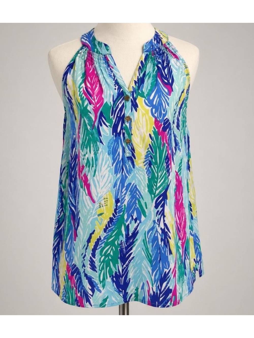 Lilly Pulitzer Bailey Sleeveless Top Light as a Feather XS